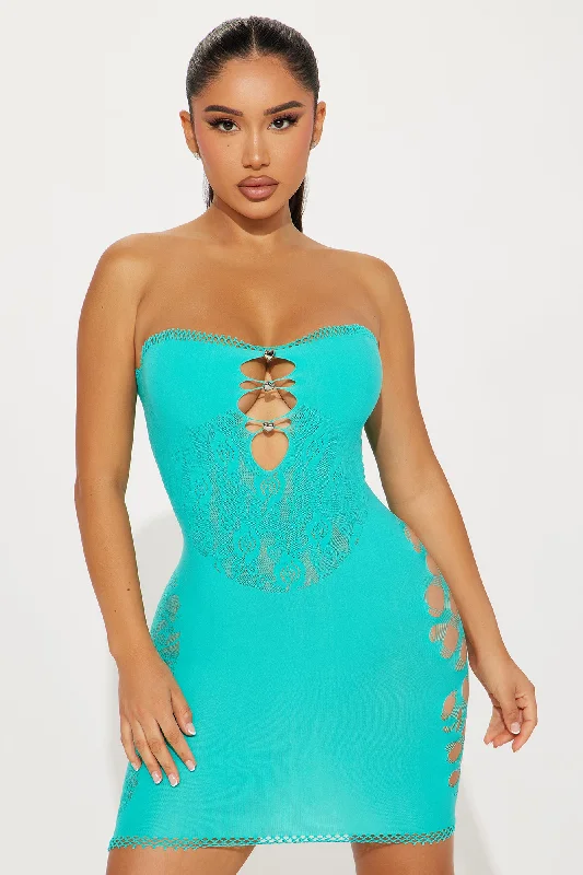 Katarina Mini Dress - Turquoise