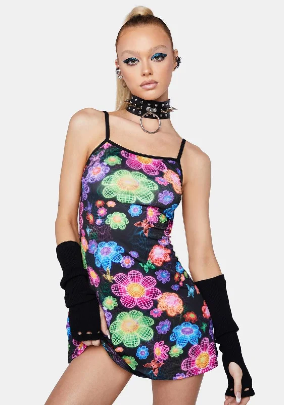 Sonic Bloom Mini Dress