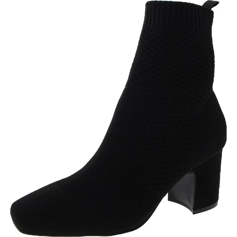 Thalia Womens Knit Solid Mid-Calf Boots