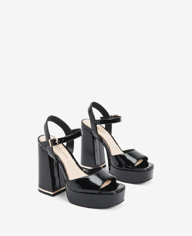 Dolly Ankle Strap Platform Heeled Sandal