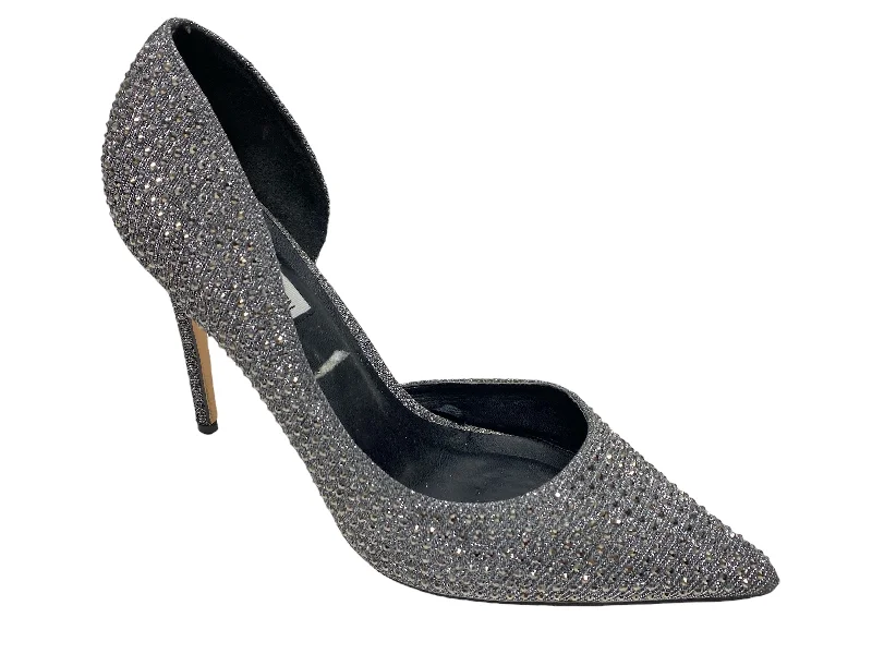 Shoes Heels Stiletto By Steve Madden In Silver, Size: 8.5