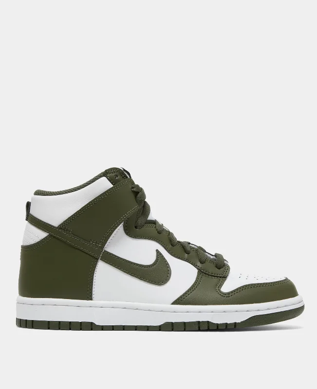 Nike Dunk High Gs White/Cargo Khaki