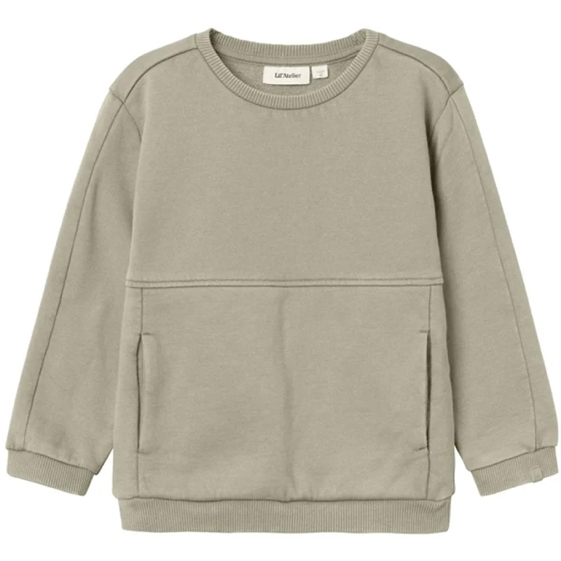 Lil'Atelier Moss Gray Nalf Folo Sweatshirt