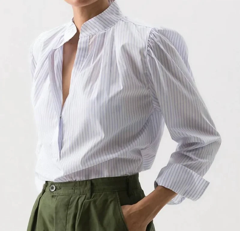 The Puff Shirt In Royce Stripe