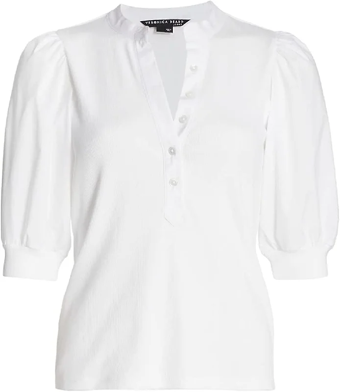 Veronica Beard Coralee Top White